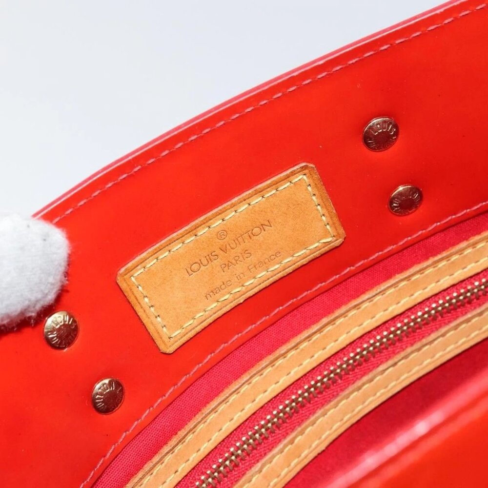 LOUIS VUITTON Monogram Vernis Reade PM Hand Bag Red Rouge M91088 LV Auth ep12416 - Picture 11 of 15